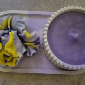 Candle Lilac Flower Candle Gift Set