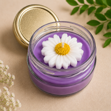 Candle Purple Jam Jar Candle