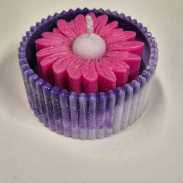 Candle Pink / Purple Blossom Candle Bowl